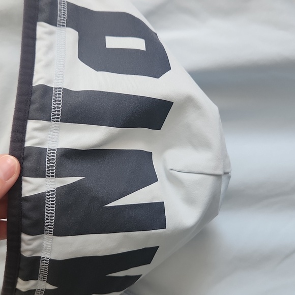 VICTORIA'S SECRET PINK Ultimate High Low Funnel Neck Full Zip Hoodie Baby Blue S - Picture 11 of 11